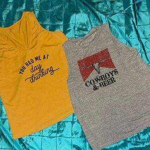 Set of M Flowy Tank Tops